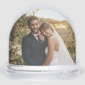 Pas getrouwd eerste kerst als meneer en mevrouw éé sneeuwbol (Achterkant)