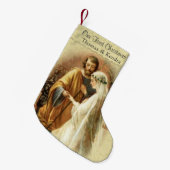 Pas getrouwd eerste kerst getrouwd kleine kerstsok (Voorkant (Hangend))