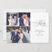 Pas getrouwd eerste kerstKaart (Voorkant)