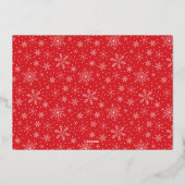 Pas getrouwd eerste kerstKaart Folie Feestdagenkaart (Achterkant)