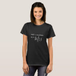 Pas getrouwd Eerste Kerstmis als Mrs T-shirt<br><div class="desc">Pas getrouwd Eerste Kerstmis als Mrs T-shirt

Kan worden aangepast aan uw behoeften.
© Gorjo Design. Gemaakt voor je via het Zazzle platform. 

// Hulp nodig bij het aanpassen van uw ontwerp? Heb je andere ideeën? Neem rechtstreeks contact met mij op via de contactknop hieronder.</div>