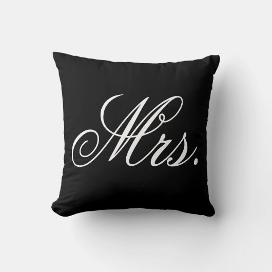 Pas getrouwd Elegant Wedding Pillow Kussen (Voorkant)