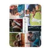 Pas getrouwd en feestelijke feestfoto's magneet (Verticaal)