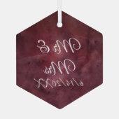 Pas getrouwd en Huwelijkscadeaus Glas Ornament (Achterkant)