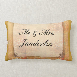 Pas getrouwd floral gift kussen