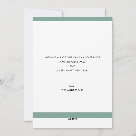 Pas getrouwd Foto Arch Forever Merry Greenery Feestdagenkaart (Achterkant)