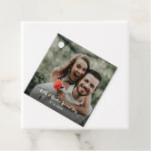 Pas getrouwd foto bruiloft speciale dag bedankjes labels (In situ)