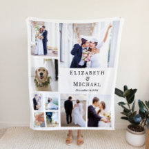 Pas getrouwd foto collage bruiloft