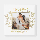 Pas getrouwd Foto Hartelijk dank voor uw bruiloft Magneet (Voorkant)