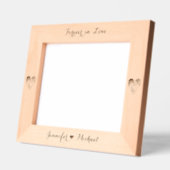 Pas getrouwd Foto Harten Monogram bruiloft Jubileu Gegraveerde Lijstjes (Links)