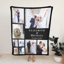 Pas getrouwd Fotocollage Zwarte bruiloft