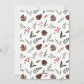 Pas getrouwd, gehuwd en helder kerstfeest feestdagenkaart (Achterkant)