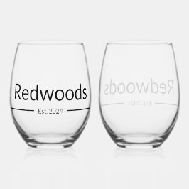 Pas getrouwd gepersonaliseerde wijnglazen wijnglas zonder voet