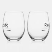 Pas getrouwd gepersonaliseerde wijnglazen wijnglas zonder voet (Links)