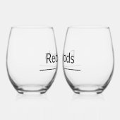 Pas getrouwd gepersonaliseerde wijnglazen wijnglas zonder voet (Rechts)