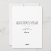 Pas getrouwd Getrouwd Bedankt Kerstfoto Feestdagenkaart (Achterkant)