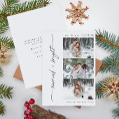 Pas getrouwd Getrouwd en Bright First Christmas Fo Feestdagenkaart