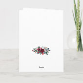 Pas getrouwd Getrouwd en vrolijk foto kerst Feestdagen Kaart (Achterkant)