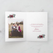 Pas getrouwd Getrouwd en vrolijk foto kerst Feestdagen Kaart (Binnen)