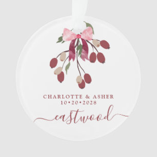 Pas getrouwd Gift Mr. & Mrs. Kerstversiering Ornament