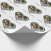 Pas getrouwd hart foto Afbeelding bruiloft Cadeaupapier (Hoek)