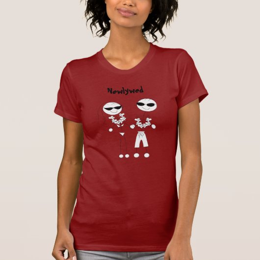 Pas getrouwd Honeymooners T-shirt (Voorkant)