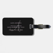 Pas getrouwd Hubby Typografie Bagagelabel (Achterkant horizontaal)