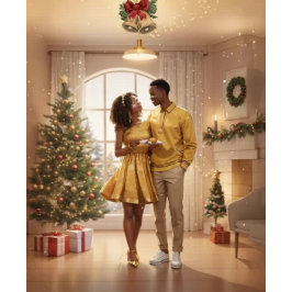 Pas getrouwd, jubileum kerstkaart feestdagen kaart