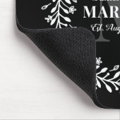 Pas getrouwd Keepomwille Couple Wreatmonogram Name Muismat (Hoek)