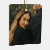 Pas getrouwd Keepsake, Kerst als Mr Mrs. Keramisch Ornament (Rechts)