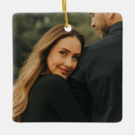 Pas getrouwd Keepsake, Kerst als Mr Mrs. Keramisch Ornament