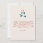 Pas getrouwd Kerst Kaart Grand Millenial Pattern (Achterkant)