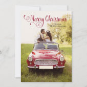 Pas getrouwd kerstkaart (Voorkant)