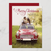 Pas getrouwd kerstkaart (Voorkant / Achterkant)