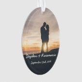 Pas getrouwd kerstversiering ornament (voorkant)