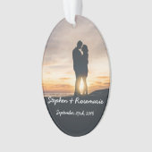 Pas getrouwd kerstversiering ornament (voorkant)