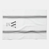 Pas getrouwd keukenhanddoek voor Franse landmonogr (Horizontaal)