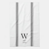 Pas getrouwd keukenhanddoek voor Franse landmonogr (Verticaal)