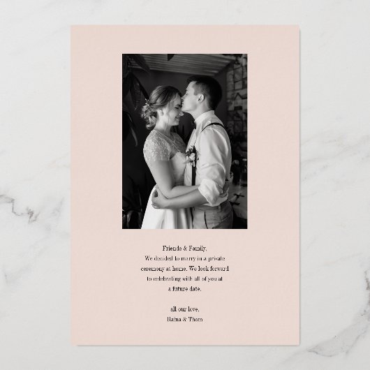 Pas Getrouwd Lijst Uitnodiging (Achterkant)