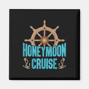 Pas getrouwd Loving Couple Matching Honeymoon Crui Magneet