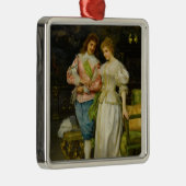 Pas getrouwd man en vrouw (bruiloft en huwelijk) metalen ornament (Rechts)