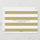 Pas getrouwd met huwelijk en huwelijk feestdagenkaart (Achterkant)