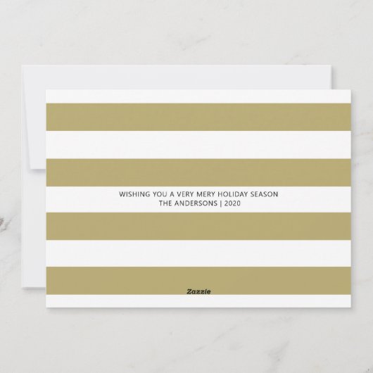 Pas getrouwd met huwelijk en huwelijk feestdagenkaart (Achterkant)