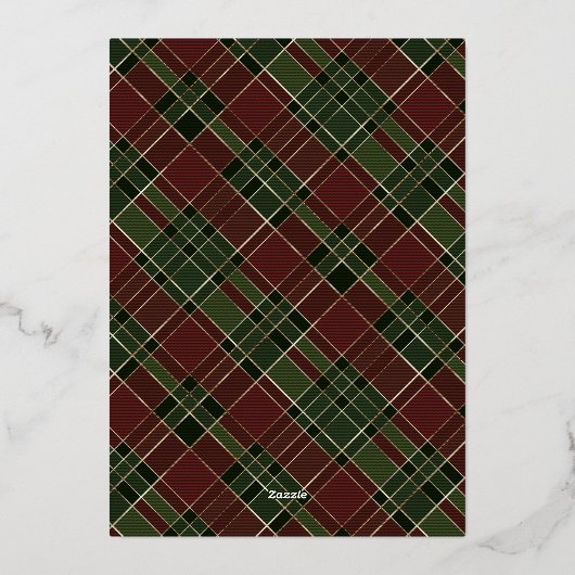 Pas getrouwd met huwelijk en vervalsing - Gold Folie Feestdagenkaart (Achterkant)