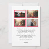 Pas getrouwd met kerstkalligrafie - foto-ingang feestdagenkaart (Achterkant)