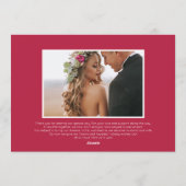 Pas getrouwd met kerstmis foto feestdagenkaart (Achterkant)