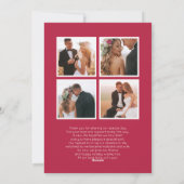 Pas getrouwd met kerstmis foto feestdagenkaart (Achterkant)