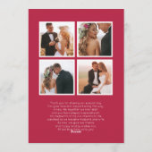 Pas getrouwd met kerstmis foto | Goud Feestdagenkaart (Achterkant)