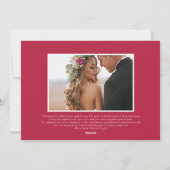 Pas getrouwd met kerstmis foto | wit feestdagenkaart (Achterkant)