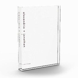 Pas getrouwd Monogram minimalistisch Moderne Foto